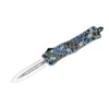 Small CTK-1 Cerakote Blue Cobra Skin Dagger Not Serrated