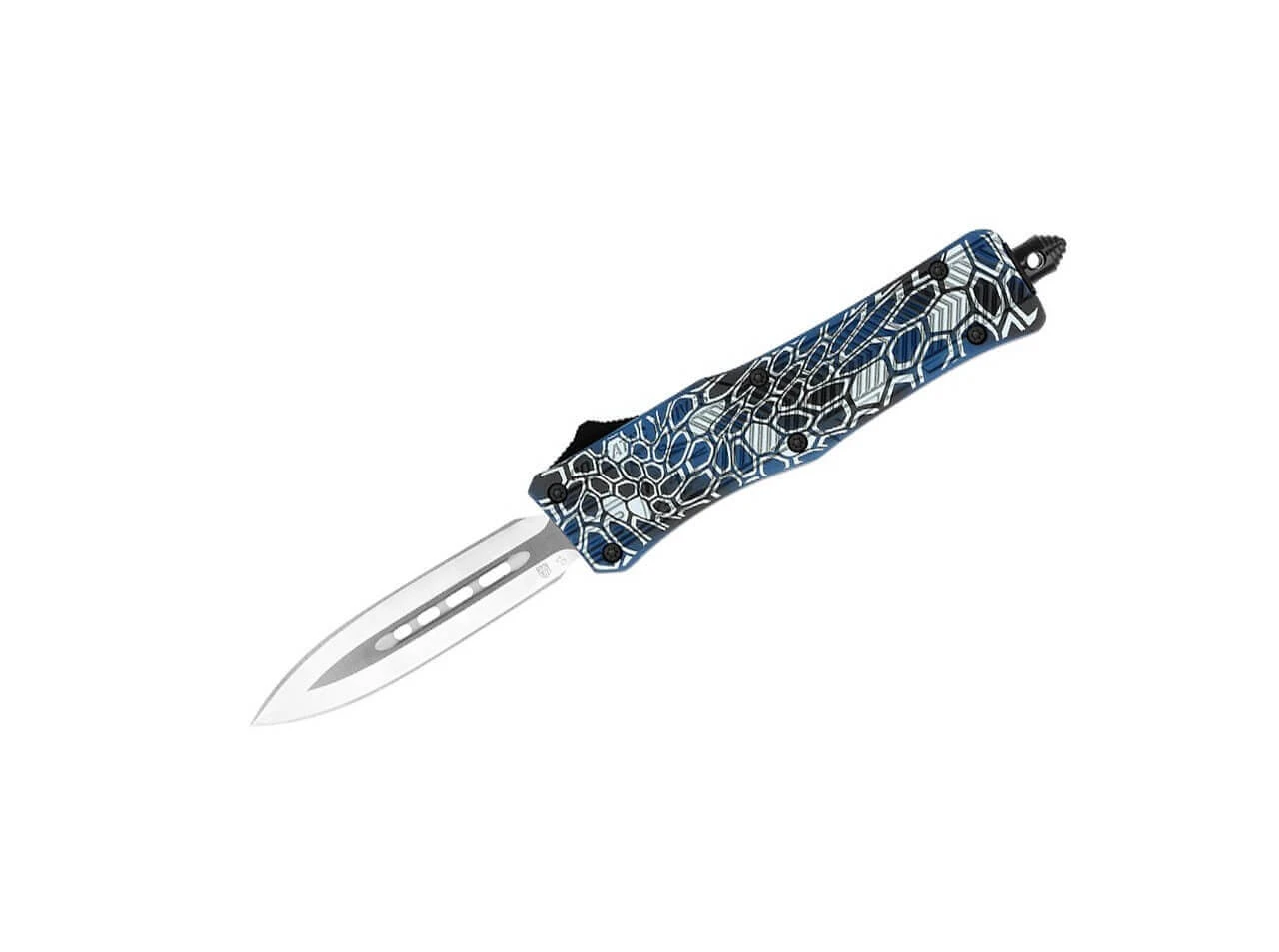 Small CTK-1 Cerakote Blue Cobra Skin Dagger Not Serrated 1 Small CTK-1 Cerakote Blue Cobra Skin Dagger Not Serrated
