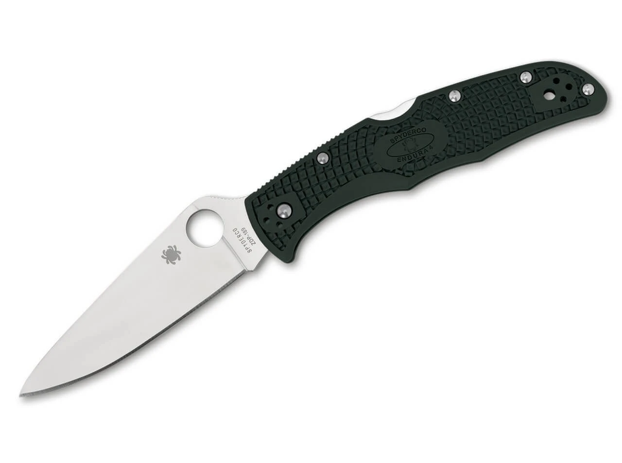 Spyderco Endura Flat Ground Racing Green 1 Spyderco Endura Flat Ground Racing Green