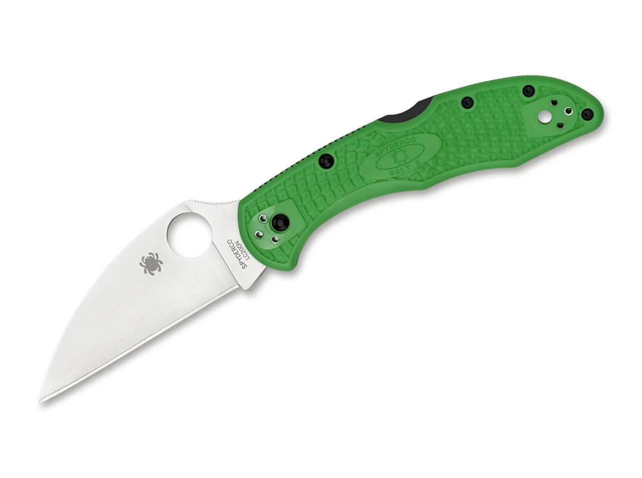 Spyderco Salt 2 Wharncliffe LC200N Green 1 Spyderco Salt 2 Wharncliffe LC200N Green